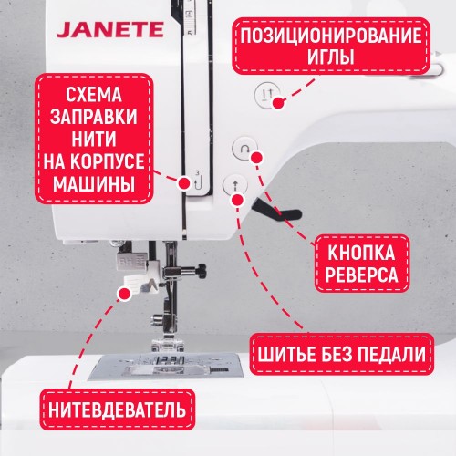 Швейная машина JANETE 2720 Red