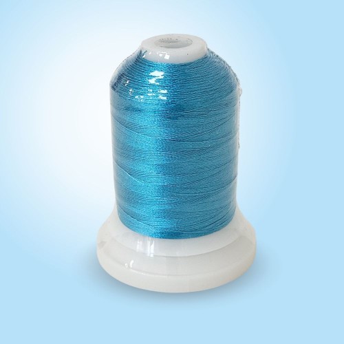 Нитки вышивальные 120D/2 1000 ярд В151 бирюза 100% ПЭ (1 шт)