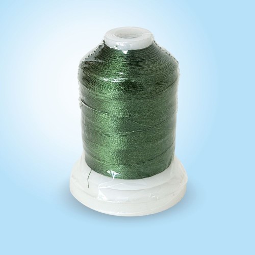 Нитки вышивальные 120D/2 1000 ярд В229 зелень 100% ПЭ (1 шт)