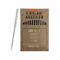 Иглы для промышленных швейных машин DB*1 100 универсальные ORGAN (10 шт)
