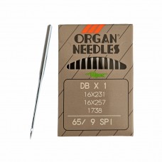Иглы для промышленных швейных машин DB*1 65 SPI для шелковых тканей ORGAN (10 шт)