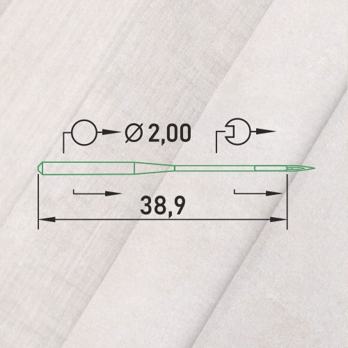 Иглы для промышленных швейных машин DP*17 90 SES для трикотажа ORGAN (10 шт)