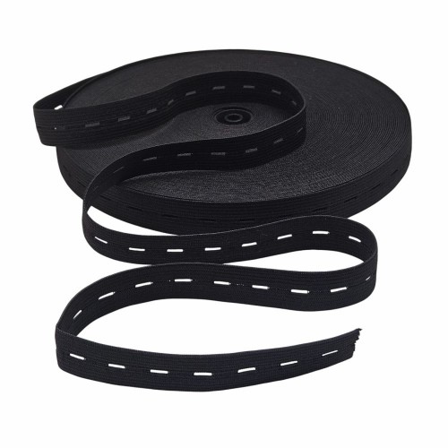 Резинка перфорированная 20 мм чёрный (уп. 50 м)