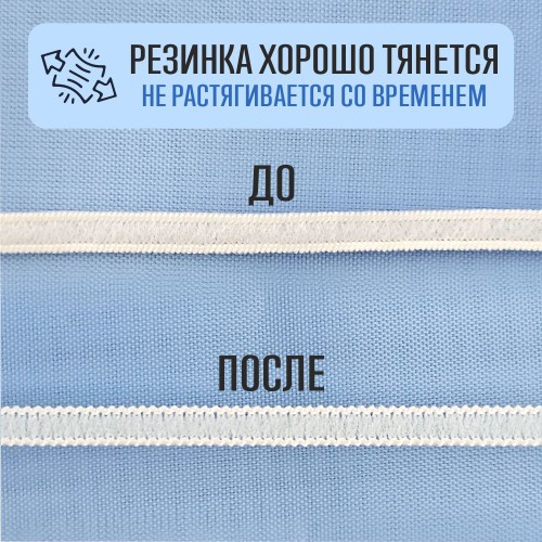Резинка вязаная 4 мм белый (уп. 10 м)