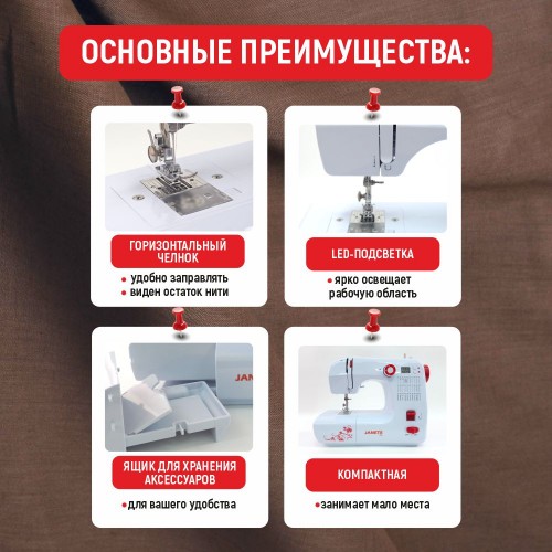 Машина швейная бытовая JANETE FHSM-702