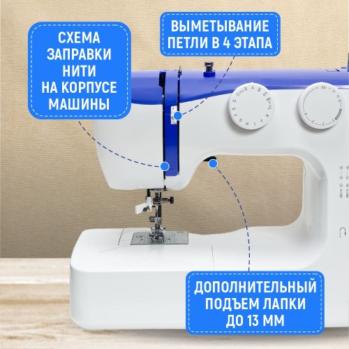 Машина швейная бытовая JANETE 990 (Blue)