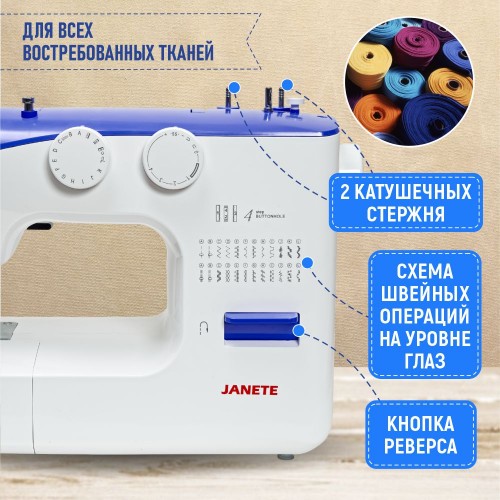 Машина швейная бытовая JANETE 990 (Blue)