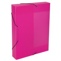 Expert Complete Короб архивный пластиковый 50 мм 1 шт. PRISMA NEON/Призма неон A4 эффект 3D розовый ЕС240441013