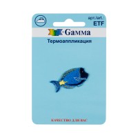 Gamma ETF Термоаппликация № 02 1 шт 01-260 Рыбка 3.8 x 2.1 см
