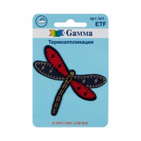 Gamma ETF Термоаппликация № 03 1 шт 01-350 Стрекоза 5.9 х 6.3 см