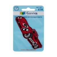 Gamma ETR Аппликация (патч) самоклеящаяся № 01 1 шт 01-130 Спортивная машина 8.7 х 3 см