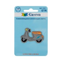 Gamma ETR Аппликация (патч) самоклеящаяся № 01 1 шт 01-123 Скутер светоотраж. 3.3 х 4.9 см