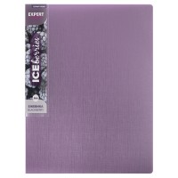 Expert Complete Trend ICEberries/Тренд Папка с металлическим прижимом A4 700 мкм 20 мм лён 1 шт. ежевика EC210720072