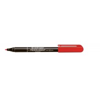 Centropen Маркер PERMANENT 1мм перо игольчатое 10 шт. 2846/1 красный