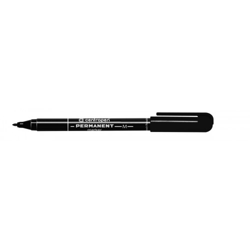 Centropen Маркер PERMANENT 1мм перо игольчатое 10 шт. 2846/1 черный
