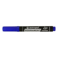 Centropen Маркер PERMANENT 1-4,6 мм перо клиновидное 10 шт. 8576/1 синий