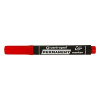 Centropen Маркер PERMANENT 1-4,6 мм перо клиновидное 10 шт. 8576/1 красный