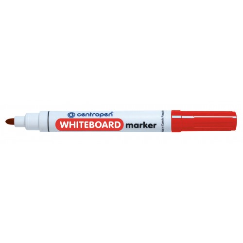 Centropen Маркер WHITEBOARD 2,5 мм перо круглое 10 шт. 8559/1 красный