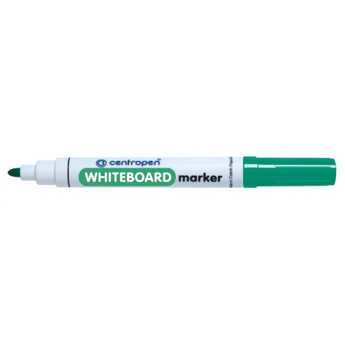 Centropen Маркер WHITEBOARD 2,5 мм перо круглое 10 шт. 8559/1 зеленый