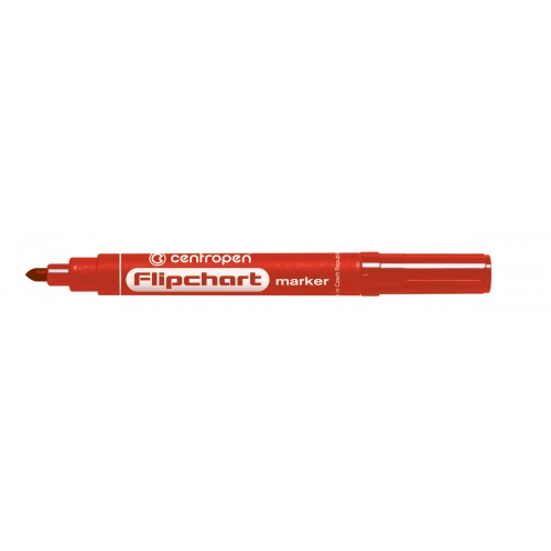 Centropen Маркер FLIPCHART 2.5 мм перо круглое 10 шт. 8550/1 красный
