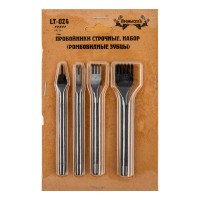 Промысел Пробойники строчные, набор (ромбовидные зубцы) LT-024 для кожи ромб, шаг 3 мм