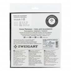 Канва К04 "Zweigart" Aida Premium №14 ФАСОВКА 100\% хлопок 30 х 40 см 720 черный