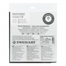 Канва К16 "Zweigart" Aida Premium №16 ФАСОВКА 100\% хлопок 30 х 40 см 720 черный