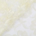 Ткань 9045 Кружевная ФАСОВКА 200 х 140 см 100\% полиэстер кремовый