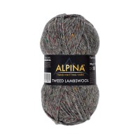 Пряжа ALPINA TWEED LAMBSWOOL 75\% шерсть, 25\% полиамид 10 шт. х 50 г 150 м №08 т.серый