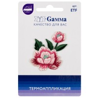 Gamma ETF Термоаппликация № 03 1 шт 01-360 Цветок с бутоном 4 х 5 см