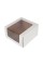 "S-CHIEF" BFC-008 Кондитерская коробка для торта С ОКНОМ 18 x 18 x 10 см №1 белый