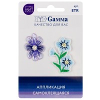 Gamma ETR Аппликация (патч) самоклеящаяся № 01 1 шт 01-135 Цветы 2 шт. 3 х 2.2 см