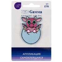 Gamma ETR Аппликация (патч) самоклеящаяся № 04 1 шт 02-402 Дракончик 3.7 х 5 см