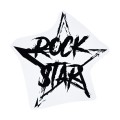 №02 Термотрансфер 1 шт М-228 рок звезда (rock star) 18x17 см