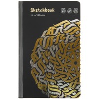Аква-колор IZO-BK-1321 Скетчбук 120 г/м2 21 х 13 см сшивка 80 л. 03 lettering