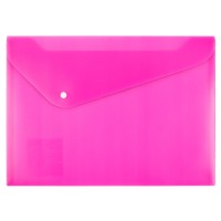 Expert Complete Trend NEON/Тренд неон Папка-конверт с кнопкой A4 180 мкм волокно 20 шт. розовый EC211130013
