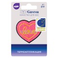 №05 1 шт 02-512 Двойное сердце Любовь (Love) 4.5 х 4.1 см