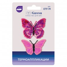 Gamma ETF-M Термоаппликации № 02 2 шт 02-201 Бабочки 5 х 6 см