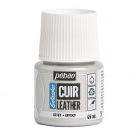 PEBEO Краска по коже Setacolor 45 мл 295631 Серебряный металлик