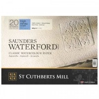 St. Cuthberts Mill Альбом для акварели CP 300 г/м2 23 х 31 см склейка с одной стороны 20 л. T46330051011C среднезернистая