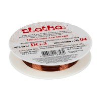 Zlatka / Gamma Проволока для бисера DG-3 d 0.3 мм 12 х 10 м №04 под медь