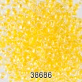 Бисер Чехия круглый 5 10/0 2.3 мм 500 г 38686 (Ф260) желтый