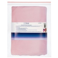 Ткань Gamma Микровелюр ФАСОВКА MCVN 82\% полиэстер, 10\% хлопок, 8\% спандекс 150 х 160 см №129 св. розовый