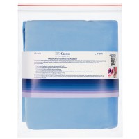 Ткань Gamma Микровелюр ФАСОВКА MCVN 82\% полиэстер, 10\% хлопок, 8\% спандекс 150 х 160 см №118 голубой