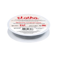 Zlatka / Gamma Проволока для бисера (ланка) DZ d 0.3 мм 100 м №06 светло-серый