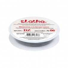 "Zlatka" / "Gamma" Проволока для бисера (ланка) DZ d 0.3 мм 100 м №06 светло-серый