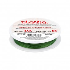 "Zlatka" / "Gamma" Проволока для бисера (ланка) DZ d 0.3 мм 100 м №05 ярко-зеленый