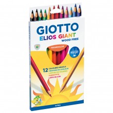 Giotto Карандаши цветные полимерные утолщенные заточенный 12 цв. F221500