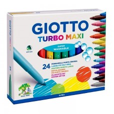 "Giotto" Набор фломастеров TURBO MAXI утолщенные 24 цв F455000