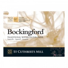 St. Cuthberts Mill Альбом для акварели Bockingford Rough 300 г/м2 23 х 31 см склейка с одной стороны 12 л. T47430001011C крупнозернистая